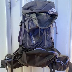North Face hiking backpack